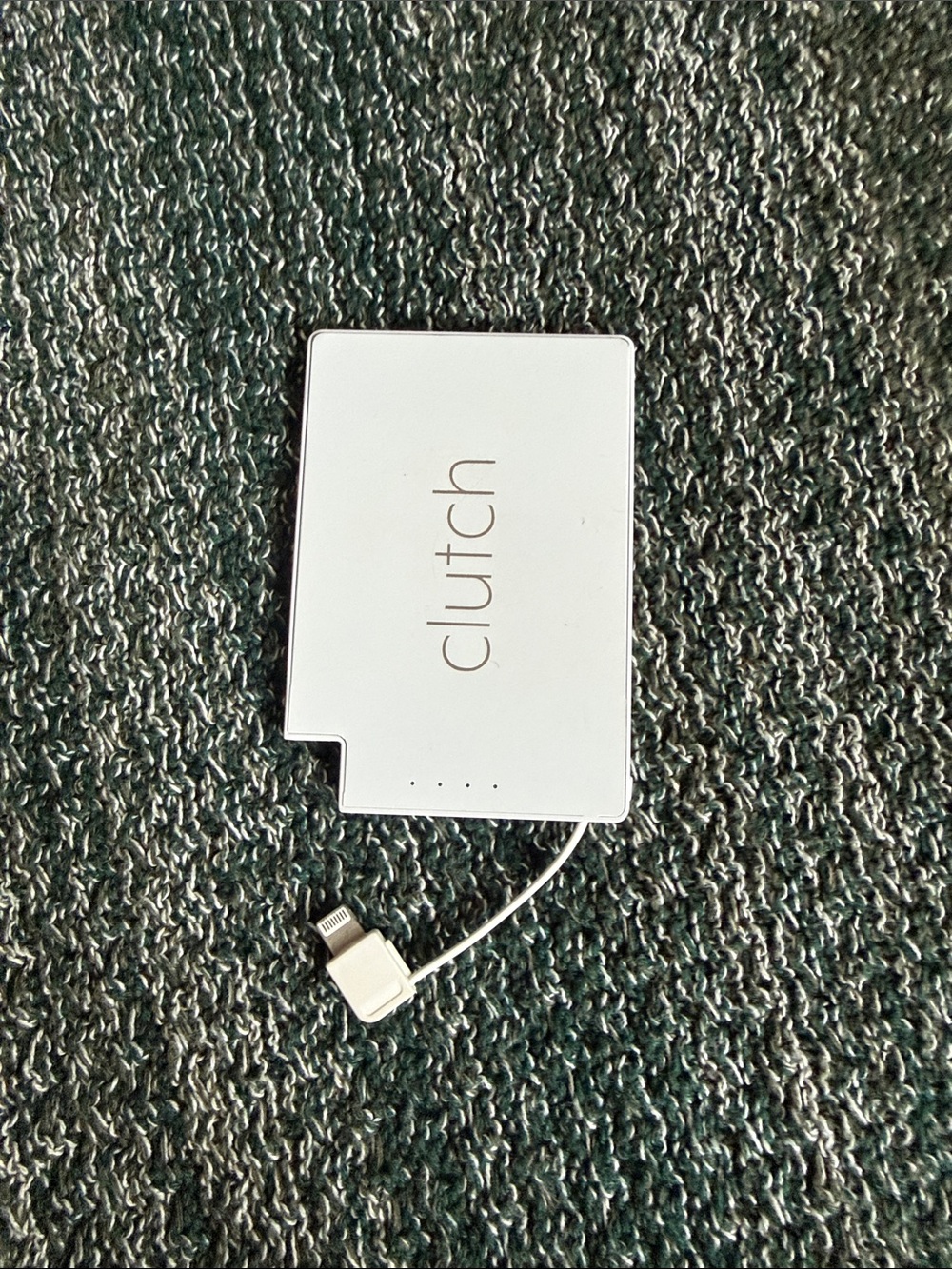 Clutch Slim Portable Charger in White